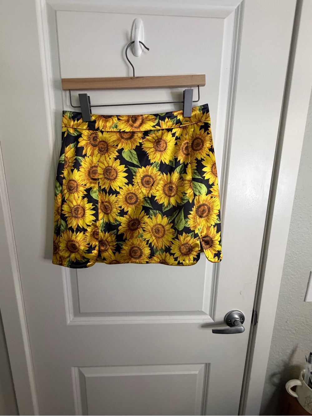 Dolls Kill Sunflower Print Mini Skirt in Yellow and Black